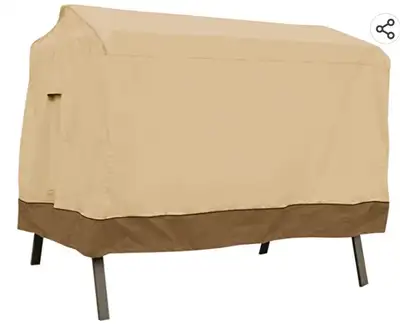 Classic Accessories 2-Seater Patio Canopy Swing Cover Fits canopy swings 78" long x 60" deep x 72" h...