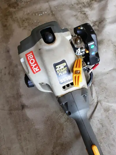 FOR SALE: RYOBI SS30 gas trimmer with 3 attachments. I used it last year and it stop working because...