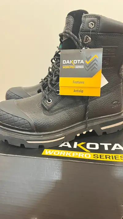 These are brand new Dakota Work Pro Series safety shoes, size 9, designed with HYPER-DRI HD3 technol...