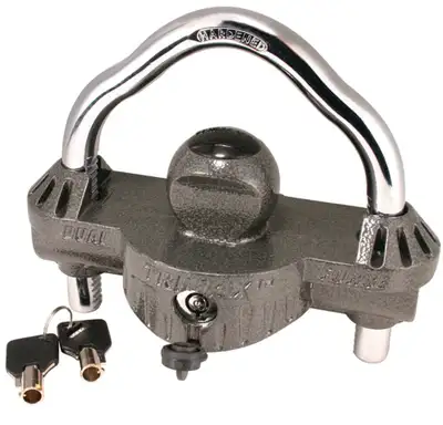 Antivol de remorque très robuste, idéal pour sécuriser votre remorque, bateau ou roulotte. Construct...