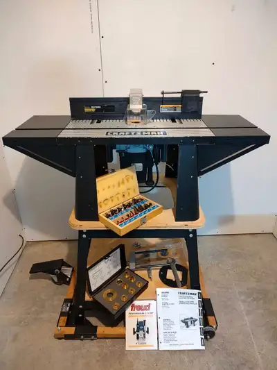 Router 3.25 HP freud + complete accessories, View more
