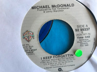 Yacht Rock breaks Michael McDonald I Keep Forgettin 45 vg++vinyl