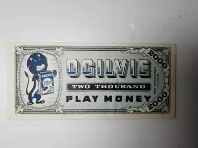Two 1955 ogilvie promotional banknotes, View more