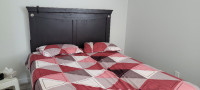 Queen size bed frame and box spring