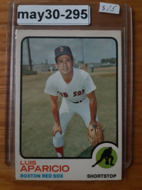1973 O-Pee-Chee Baseball Luis Aparicio #165 Red Sox OPC