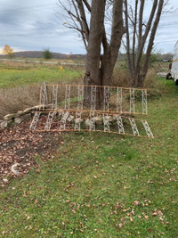 2 Vintage WROUGHT IRON TRELLIS Sections, 24' Long! $150 Pair