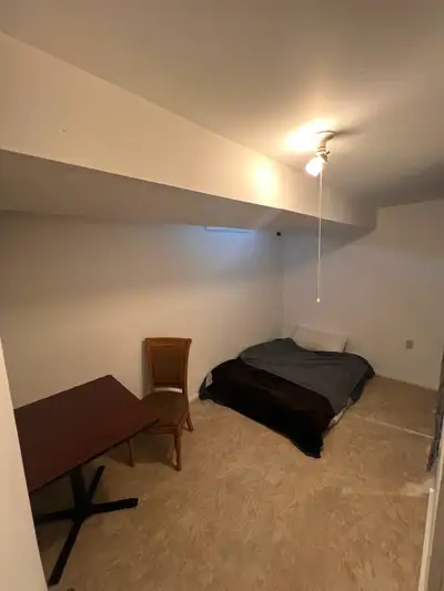 Basement Room for rent on Lucas Cres near the rec centre 5 min drive downtown. Wifi heat laundry inc...