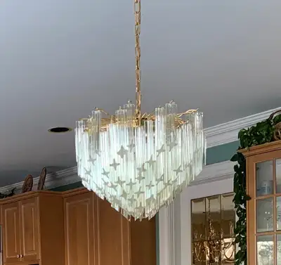 Murano Crystal Prism Chandelier (early 1970's), View more