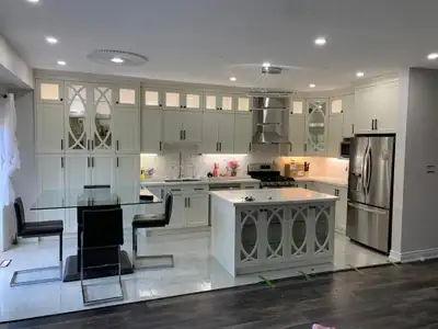 KITCHEN CABINET KITCHEN QUARTZ COUNTERTOP KITCHEN FAUCET ISLAND, View more