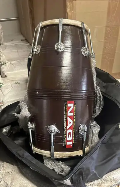 Brand new dholki with bag, View more