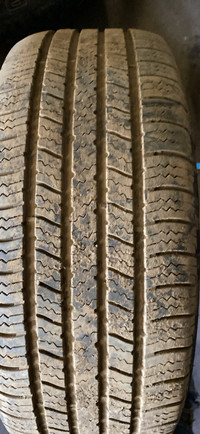 One 225 55 17 Goodyear allseasons tire $70 installed & balanced 