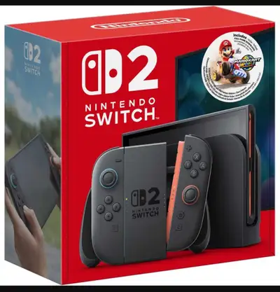Brand New, Unopened Nintendo Switch 2 Bundle that includes Mario Kart World. Pickup in Spruce Grove....