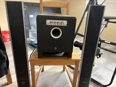 Sony Speakers and Yamaha Subwoofer, View more