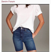 New With Tags Aritzia Denim Biker Shorts