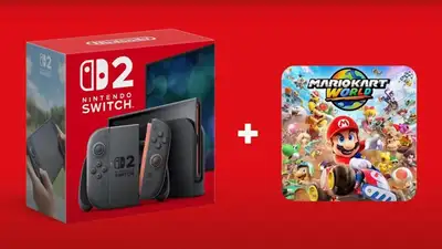 New Nintendo Switch with Mario Kart World New 2025 Bundle Brand new in box. Sealed. Never opened Ple...