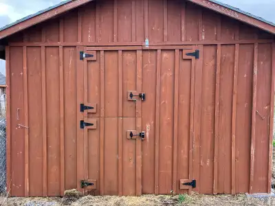 Board and Batten 4-sided, 12x14 Barn Solid Pine Dismantled, View more