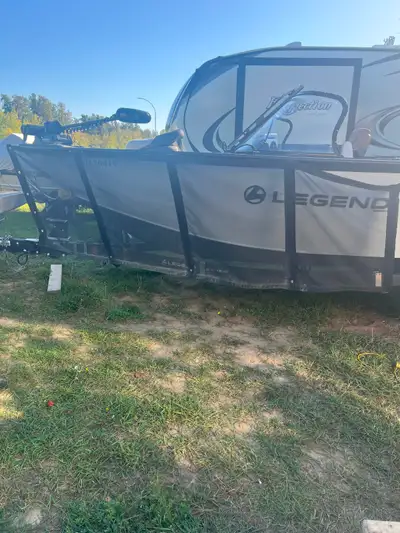 Selling my 2021 Legend X20 Boat. Equipped with a new 175 HP Pro XS. 36V Minnkota Ulterra electric tr...