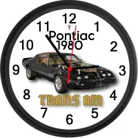 1980 Pontiac Trans-Am Custom Wall Clock - New - Classic Muscle