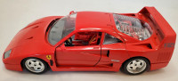  1:18 Burago Diamonds Collection 1987 Ferrari F40 Rosso Corsa