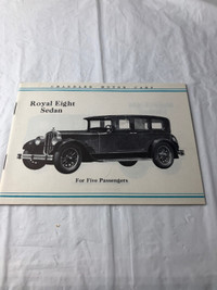 VINTAGE 1920's CHANDLER MOTOR CARS FULL LINE BROCHURE #M0696