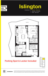 2 Bedroom 2 Bath Condo (PARKING SPOT & LOCKER INCLUDED)