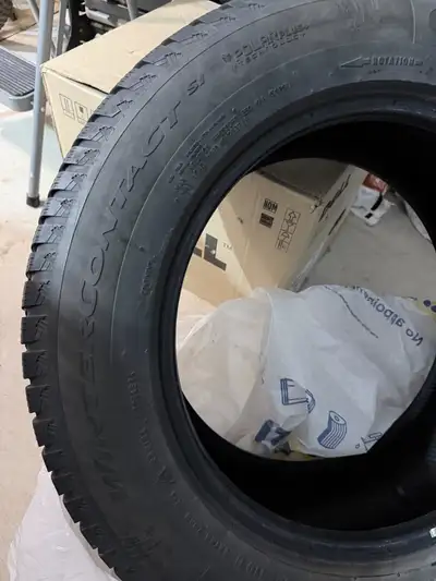 As is, pickup only. Used tires only, no rim, message your best offer. Winter tires designed for SUVs...