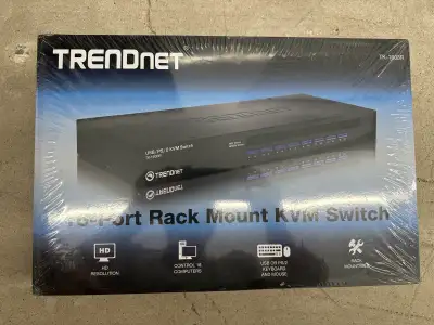 TRENDnet TK-1603R 16-Port Rack Mount KVM Switch, View more