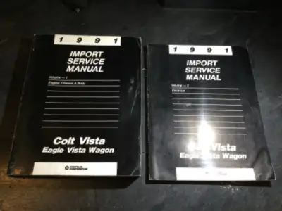 1991 Dodge Colt Vista & Eagle Vista Wagon Service Manual Set, View more