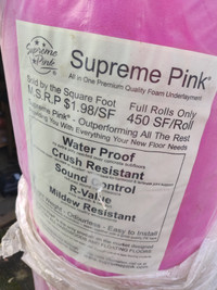 Premium Quality foam underlayment - Supreme Pink