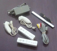 Official Wii accessories - controllers, ac adapter, a/v, sensor
