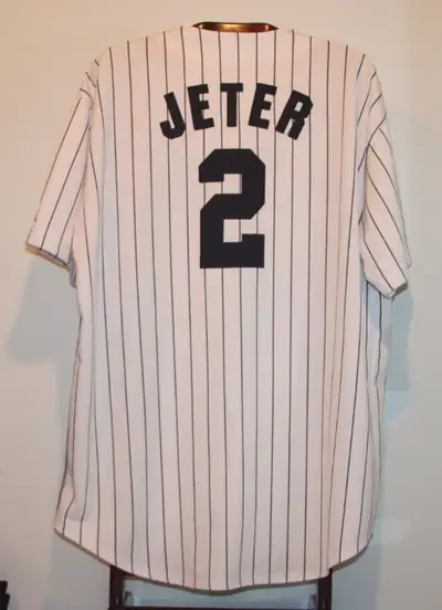 RUSSELL ATHLETIC DEREK JETER NEW YORK YANKEES HOME JERSEY XXL, View more