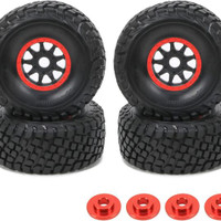 RCAWD RC Wheel Rims and Tires for 1/7 UDR Unlimited Desert Racer