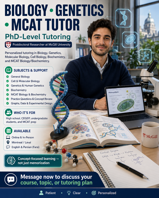Biology-Genetics-MCAT tutor
