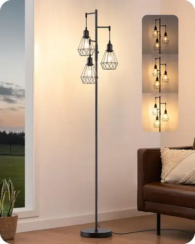EDISHINE 70IN Farmhouse Floor Lamps, View more