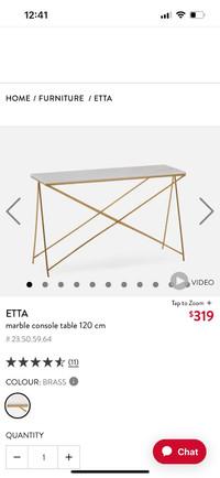 Structube Marble Console Table