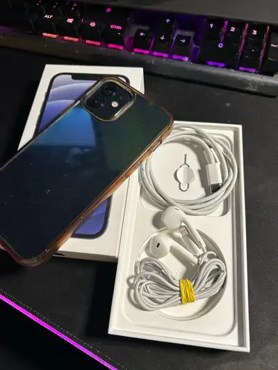 Iphone 12 64gb 86%  health, comes with case charger and h, View more