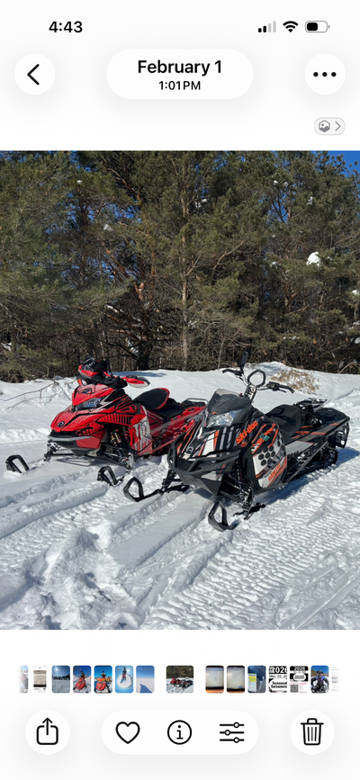 2sleds and trailer 2022 lynx 850 mint condition ice ripper track 2013 summit x 800 great condition 2...