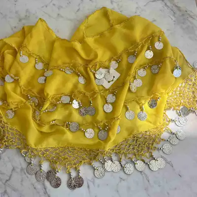 Belly dance coin belt (yellow), View more