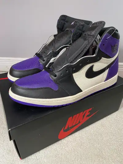 Jordan 1 Court Purple 1.0 - sz 11.5, View more