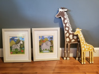 Décoration chambre d'enfants a vendre  (Cadre, girafe...)