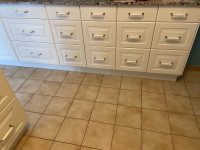 Kitchen cupboards under mount sink plus all granite countertops 
