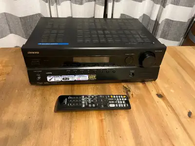 Nice Onkyo receiver particularly if you have a passive subwoofer. Model HT-R370