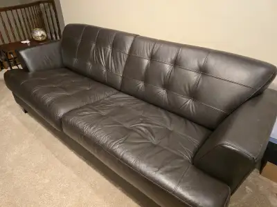 Leather couch, View more