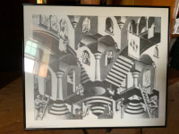 M.C.Escher ‘Convex and Concave’ Framed Print