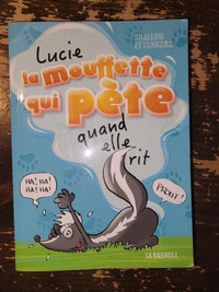 Livres "Lucie la mouffette qui pète"