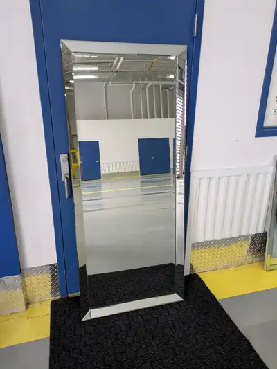 Mirror - Full Length -Modern Beveled Mirror (70" X 30"), View more