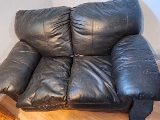 Leather Loveseat in Couches & Futons in Strathcona County