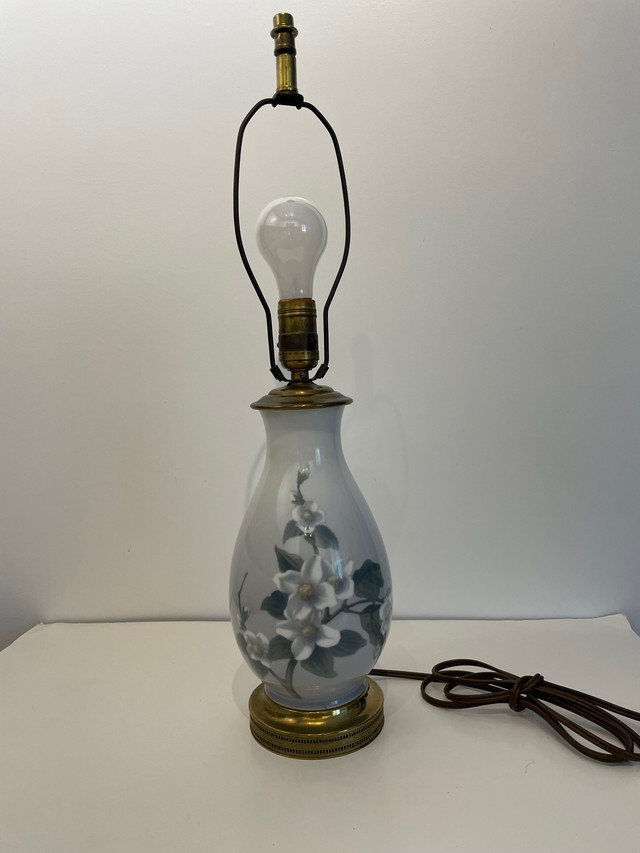 Porcelain Vase (Lamp) Bing & Grondahl Art Nouveau (No. 8659/368) in Home Décor & Accents in Oshawa / Durham Region