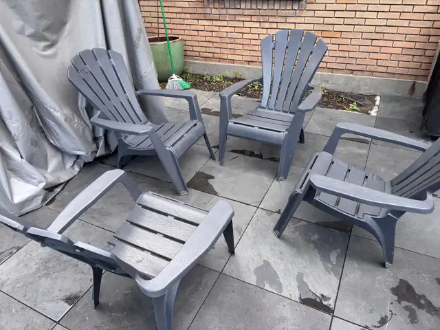 4 chaises + fire pit in Patio & Garden Furniture in Longueuil / South Shore - Image 5