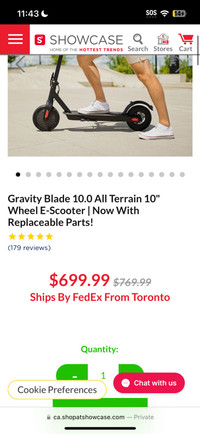 Electric scooter gravity blade read bio 